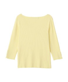 YECCA VECCA 袖釦7分袖リブニット