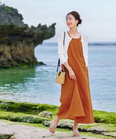 Tiaclasse 【洗える】長袖サマーニットカーディガン