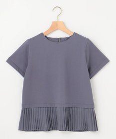 組曲 L クールプレーティング天竺プリーツ カットソー