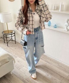 WEGO チェックショートシャツ