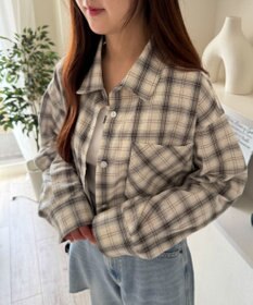 WEGO チェックショートシャツ