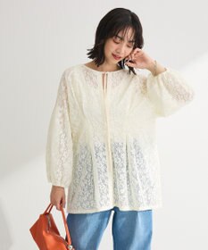 Green Parks メッシュレースタック入りプルオーバー