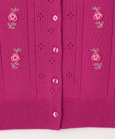 TOCCA 【洗える！】TINY ROSE KNIT カーディガン