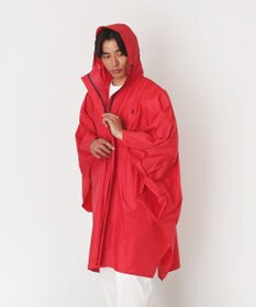 MOONBAT POLO RALPH LAUREN(ポロ ラルフローレン) ポロポニー ポケッタブル レインポンチョ レインコート 無地 フード 収納袋 ロゴ入 レディース