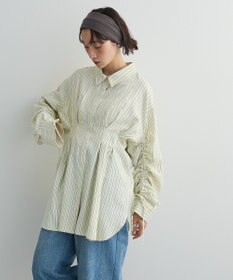 Green Parks ドロストシャーリングウエストタックシャツ