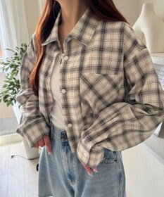 WEGO チェックショートシャツ