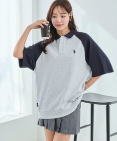 WEGO 【ユニセックス着用ITEM/MLサイズ展開】別注USPOLO　ヘビーウェイトポロT