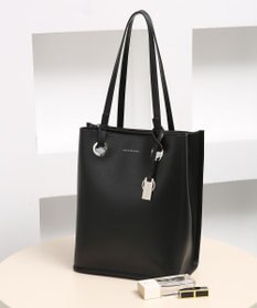 style code 【MERCURYDUO/マーキュリーデュオ】メタルアイレット　縦長トートバッグ 推し活ラージバッグ 縦長ショルダーバッグ