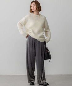 23区 【GOLD LABEL】プレミアムベロア ドロスト ワイドパンツ
