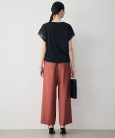ICB L ワッシャーツイル ワイドストレートパンツ