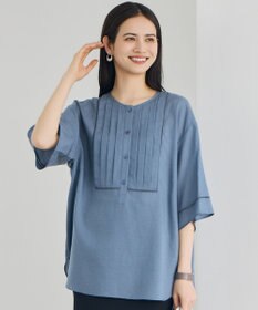 自由区 S ナチュラルリネンタックデザイン ブラウス