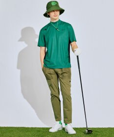 PW CIRCULUS 【吸水速乾 / UV遮蔽率96.3% UVカット / ストレッチ】【MEN】メッシュコンビモックネックT ゴルフ