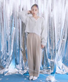 earth music&ecology ミックスカラーラメニットカーディガン