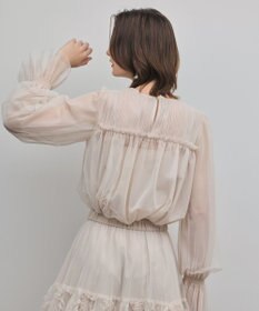 GRACE CONTINENTAL チュールタイブラウス