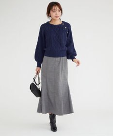 Feroux 【古畑星夏さん着用・洗える】サイドリブマーメイド スカート