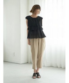 YECCA VECCA サラサライージーテーパードパンツ②