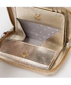 UNBILLION ペルケ perche / ドット刺繍ラウンドパームフィットウォレット