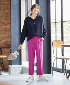 ANY L 【ウエストゴム/ストレッチ/裏起毛】シークレットウォーム　テーパードパンツ