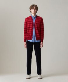 J.PRESS MEN 【Cash Lamb’s Wool】フェアアイルカーディガンニット