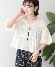 AMERICAN HOLIC フロントリボンブラウス