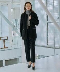 ICB 【洗える・WEB限定カラーあり】 ウールミルドサキソニー テーパードパンツ