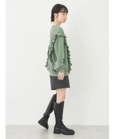 earth music&ecology フリルスウェットプルオーバー