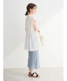 Green Parks ウエストドロストフレンチスリーブチュニック