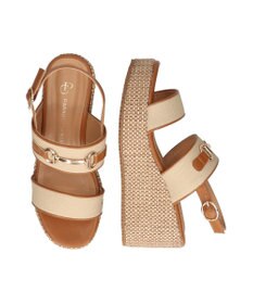 Bridget Birkin 【PARADIS COULEUR】厚底ビットナチュラルウエッジサンダル