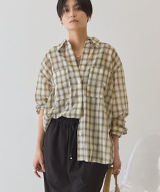 AMERICAN HOLIC シアーチェックシャツ