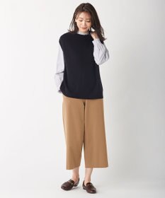 J.PRESS LADIES 【洗える】T/Rアルガンシルク ワイド パンツ