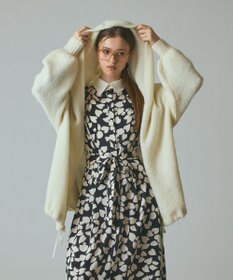 GRACE CONTINENTAL ストールアルパカカーディガン