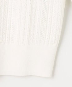 組曲 【前後着用可】MINAレーシーニット カーディガン