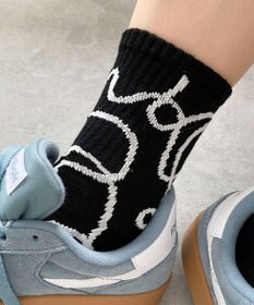 WEGO ニュアンスリブ底パイルクルーソックス