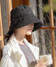 MOONBAT 【一級遮光/UVカット】UVラフィネハット（つば広タイプ） 速乾/接触冷感/手洗いOK/サイズ調整可能/抗菌防臭加工