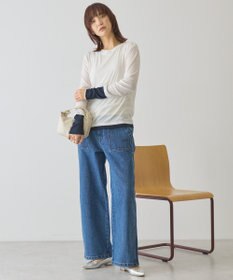 AMERICAN HOLIC 配色シアーレイヤードプルオーバー