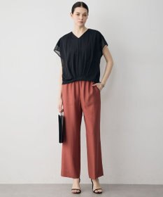 ICB L ワッシャーツイル ワイドストレートパンツ