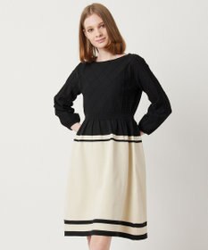 TOCCA 【洗える！】BI COLOR PONPON KNIT ニットドレス