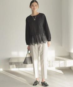 組曲 【先行予約】フレンチテリーレースコンビ カットソー