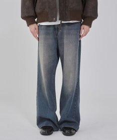 WEGO 【ユニセックス着用ITEM/ウエスト調整可】フレアデニムパンツ