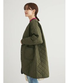 Green Parks キルティングミドル丈コート