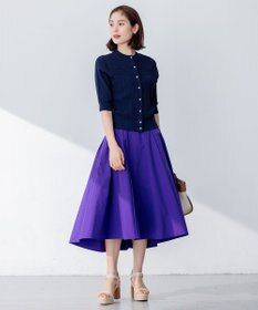 組曲 【前後着用可】MINAレーシーニット カーディガン