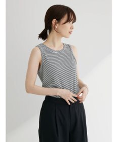 Green Parks ボーダーリブタンクトップ