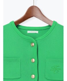 Te chichi レタードポケットジャケットカーディガン