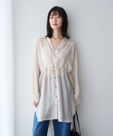 YECCA VECCA シアー2way袖バルーンチュニック