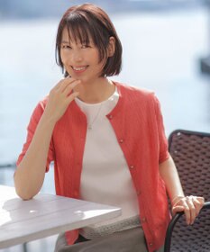 J.PRESS LADIES 【一枚で着映え】コットンスムース レース カットソー