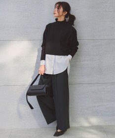 UNFILO 【11サイズ展開】 BEAUTY MOVE タックワイドパンツ