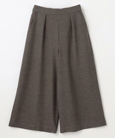ANY 【洗濯機可/ウエストゴム】ライトツイードワイドパンツ