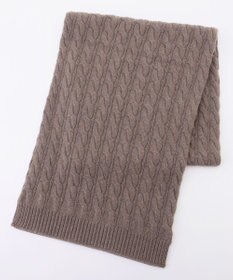 BEIGE， 【洗える】SEDONA / ウールカシミヤケーブルストール