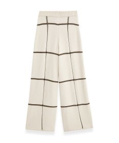 JOSEPH 【洗える】グリッド コットンシルク　キュロットトラウザーズ