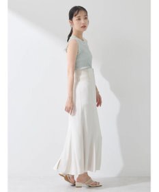 earth music&ecology ノースリーブラインニットプルオーバー